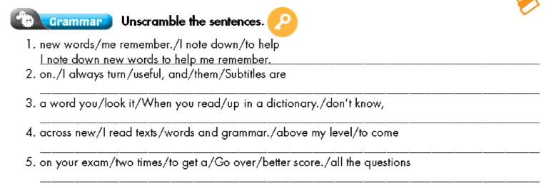 Sách bài tập Tiếng Anh 9 Smart World Unit 1 Lesson 1