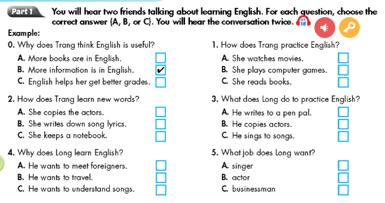 Sách bài tập Tiếng Anh 9 Smart World Unit 1 Review