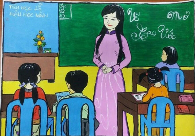 Vẽ tranh giới thiệu truyền thống tốt đẹp của dân tộc Việt Nam