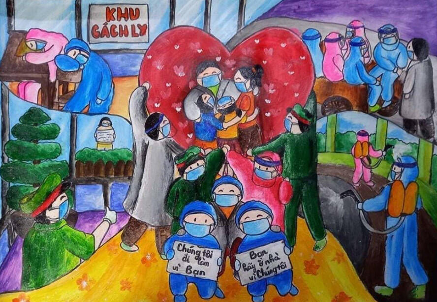 Vẽ tranh giới thiệu truyền thống tốt đẹp của dân tộc Việt Nam