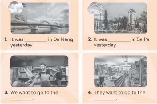 Sách bài tập tiếng Anh lớp 4 unit 16 Global success