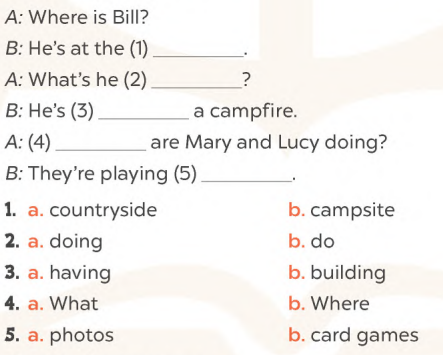 Sách bài tập tiếng Anh lớp 4 unit 20 Global success