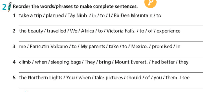 Tiếng Anh lớp 9 Unit 2 2b Grammar