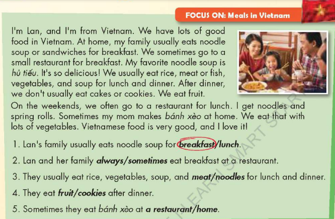 Tiếng Anh lớp 5 unit 6 Culture i-Learn Smart Start