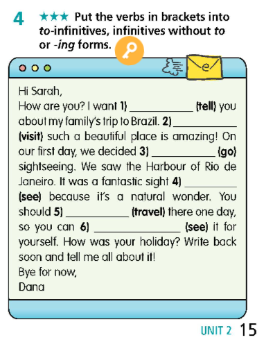 SBT Tiếng Anh 9 Right On Unit 2 2b Grammar