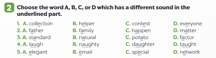 Sách bài tập Tiếng Anh 9 Global Success Unit 1 Pronunciation