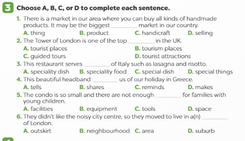 Sách bài tập Tiếng Anh 9 Global Success Unit 1 Vocabulary and Grammar
