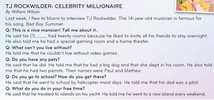 Tiếng Anh 8 unit 7 lesson 2