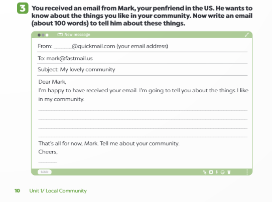 Sách bài tập Tiếng Anh 9 Global Success Unit 1 Writing