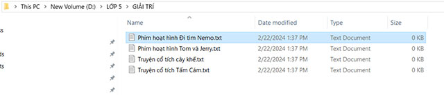 Tìm kiếm tệp và thư mục