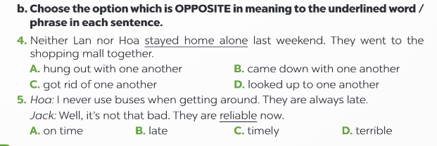 Sách bài tập Tiếng Anh 9 Global Success Unit 2 Vocabulary and Grammar