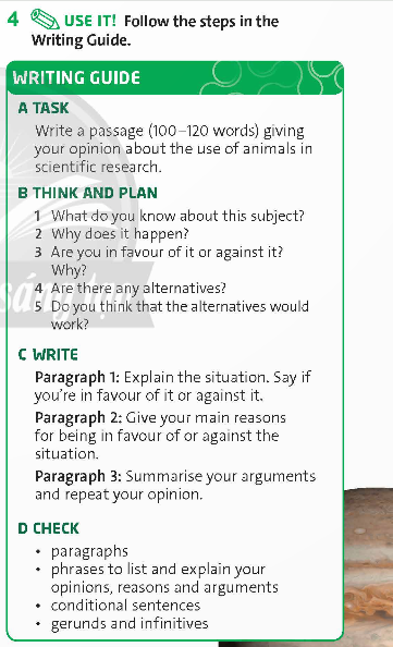 Tiếng Anh 9 Unit 5 Writing Friends Plus