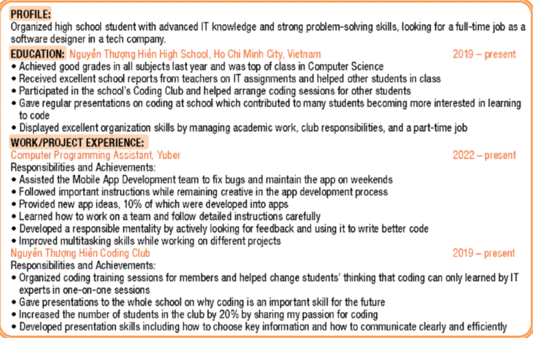 Sách bài tập tiếng Anh lớp 12 unit 4 lesson 3