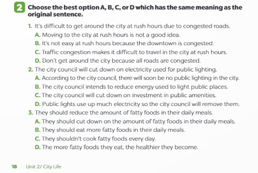 Sách bài tập Tiếng Anh 9 Global Success Unit 2 Writing