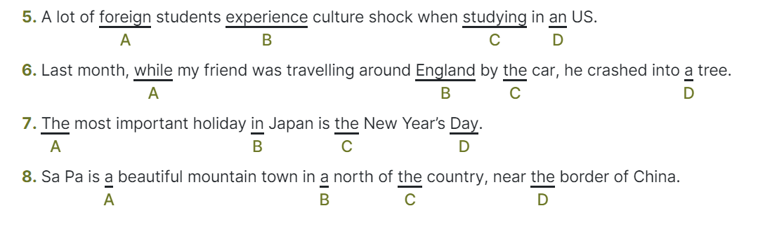 Sách bài tập Tiếng Anh 12 Global Success Unit 2 Grammar