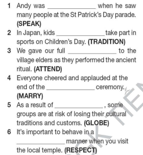 Tiếng Anh 12 Bright Unit 4 Vocabulary Expansion