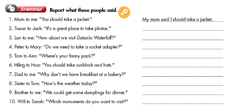 Sách bài tập Tiếng Anh 9 Smart World Unit 4 Lesson 1