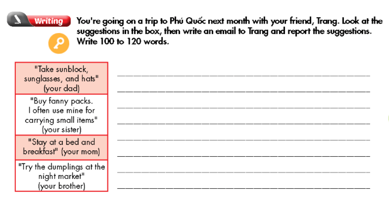 Sách bài tập Tiếng Anh 9 Smart World Unit 4 Lesson 1