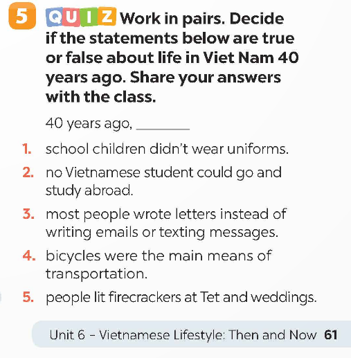 Tiếng Anh 9 Global Success Unit 6 Getting Started