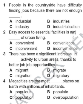Tiếng Anh 12 Bright Unit 5 Vocabulary Expansion