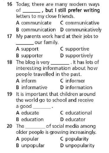 Tiếng Anh lớp 9 Vocabulary Expansion Unit 1