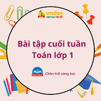 Bài tập cuối tuần Toán lớp 1 sách Chân trời sáng tạo Tuần 5