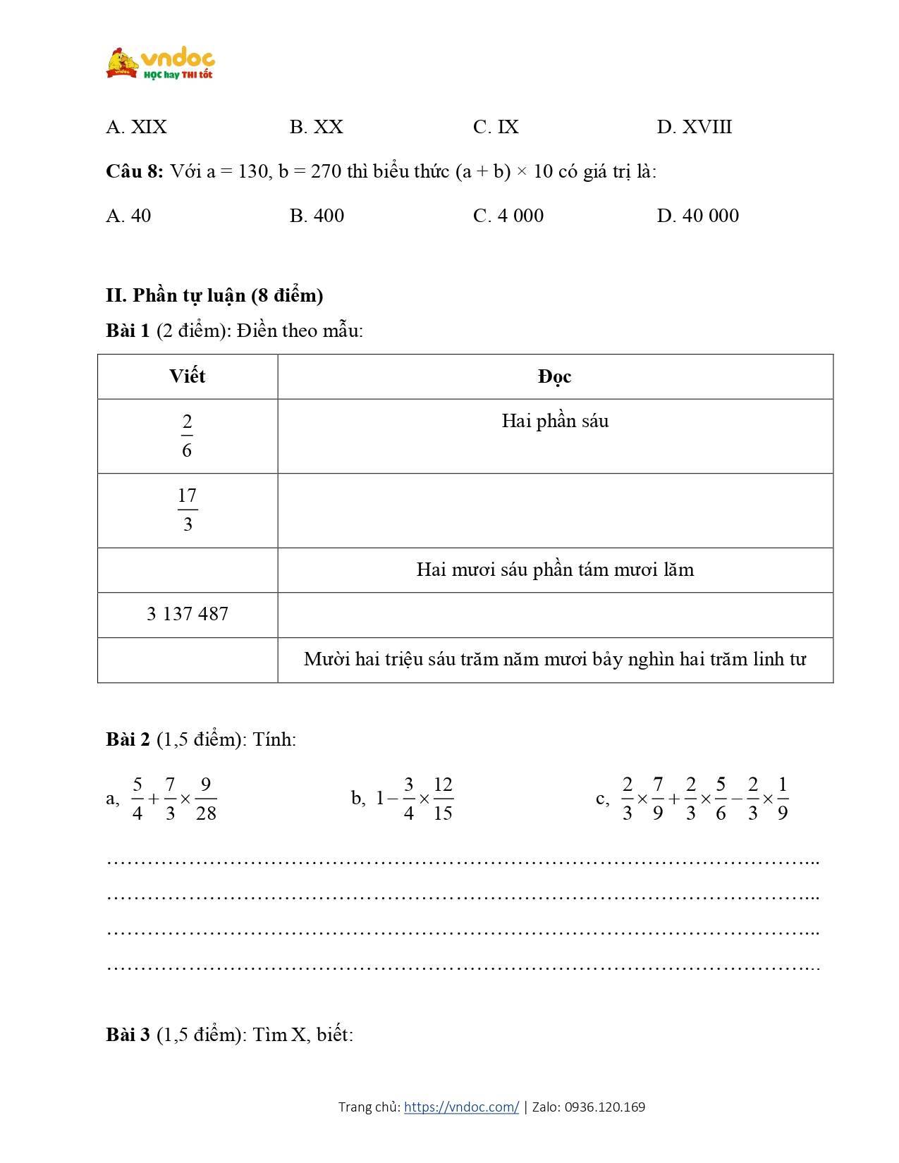 de khao sat chat luong dau nam mon toan lop 5 de so 5 page 2*615979