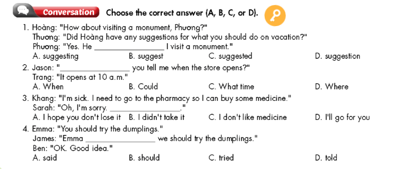 Tiếng Anh 9 Smart World Unit 4 Review