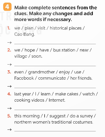 Tiếng Anh 9 Global Success Unit 6 Looking back