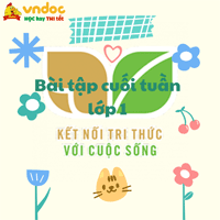 Bài tập cuối tuần lớp 1 Kết nối tri thức - Tuần 2