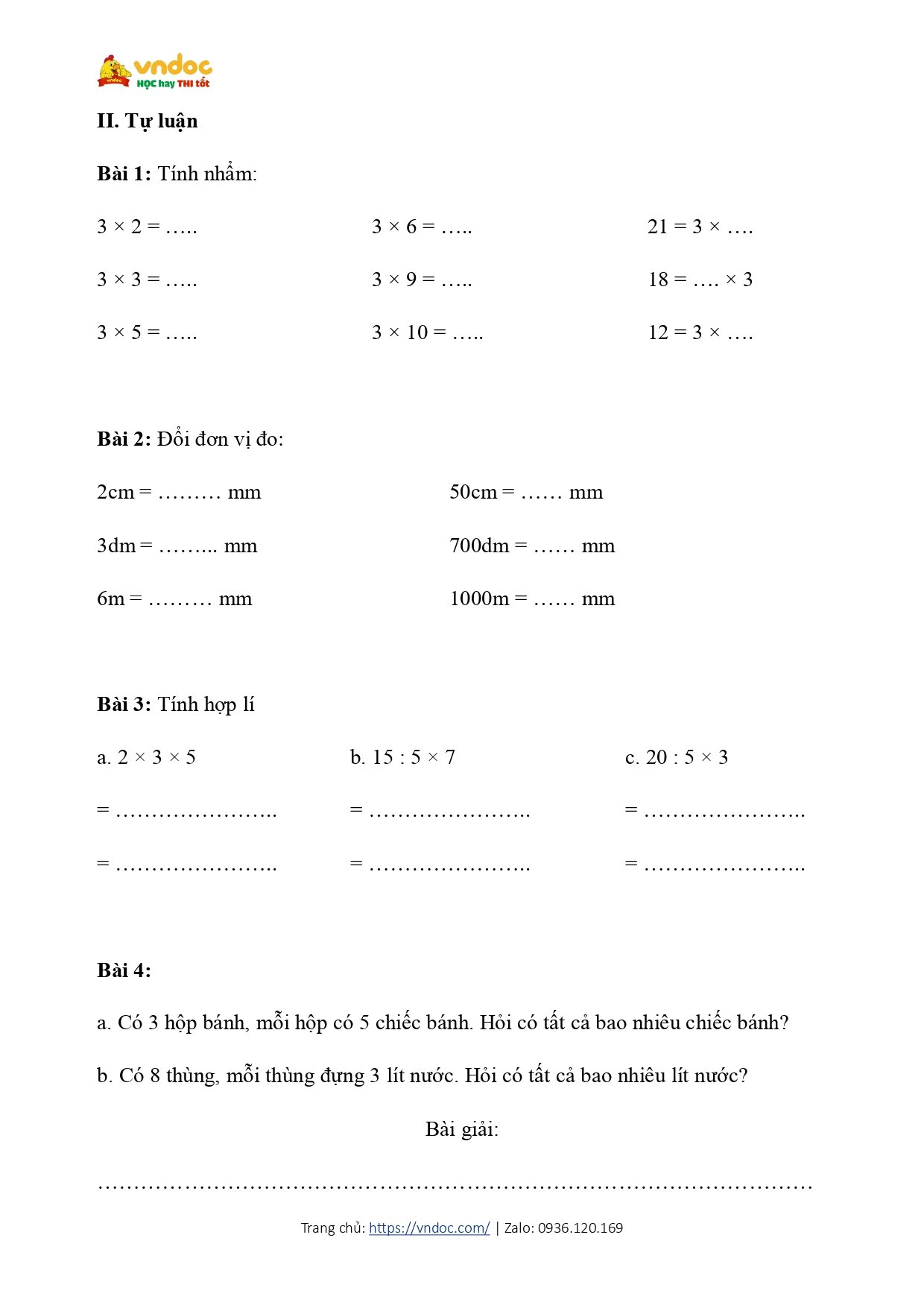bai tap cuoi tuan 2 toan lop 3 canh dieu co ban h2*618780