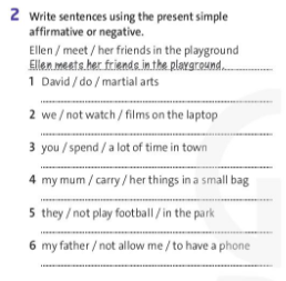 Friends Plus 7 Workbook Language Focus Practice Unit 1