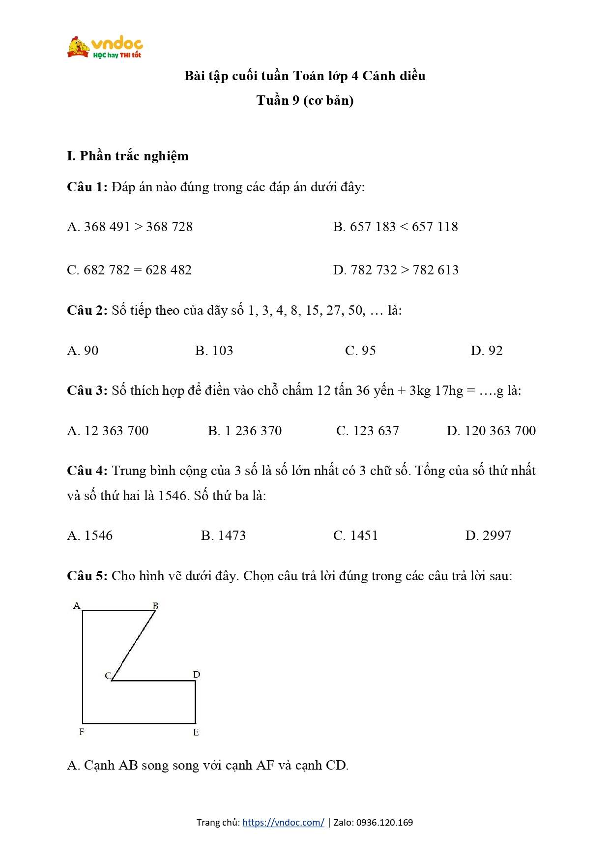bai tap cuoi tuan toan lop 4 canh dieu tuan 9 h1*619721
