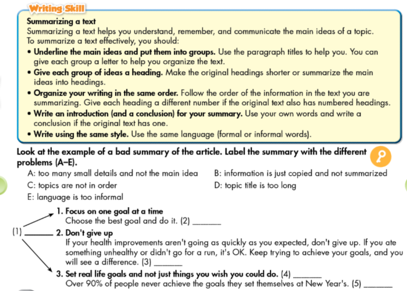 Sách bài tập Tiếng Anh 9 Smart World Unit 5 Lesson 3