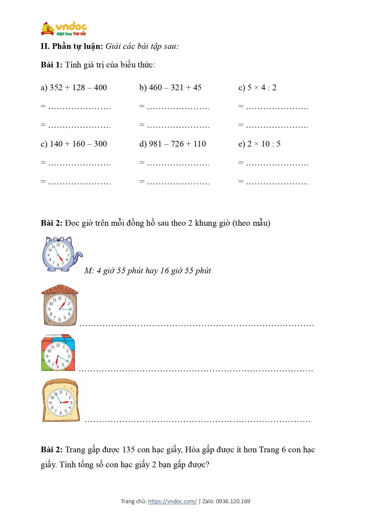 bai tap cuoi tuan 5 toan 3 ctst co ban page 2*620764