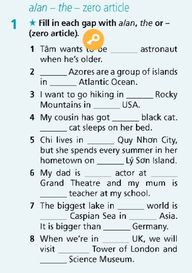 SBT Tiếng Anh 9 Right On Grammar Bank Welcome back