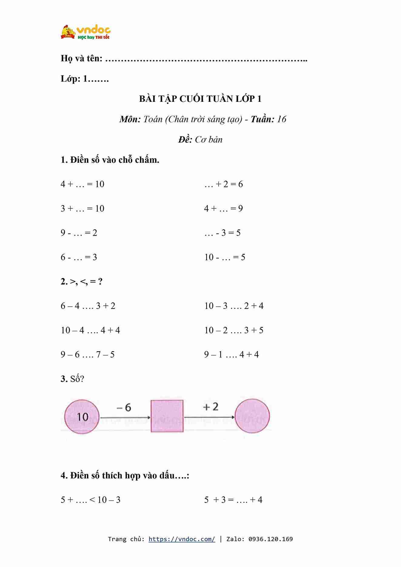 bai tap cuoi tuan toan lop 1 ctst tuan 16 3*622588