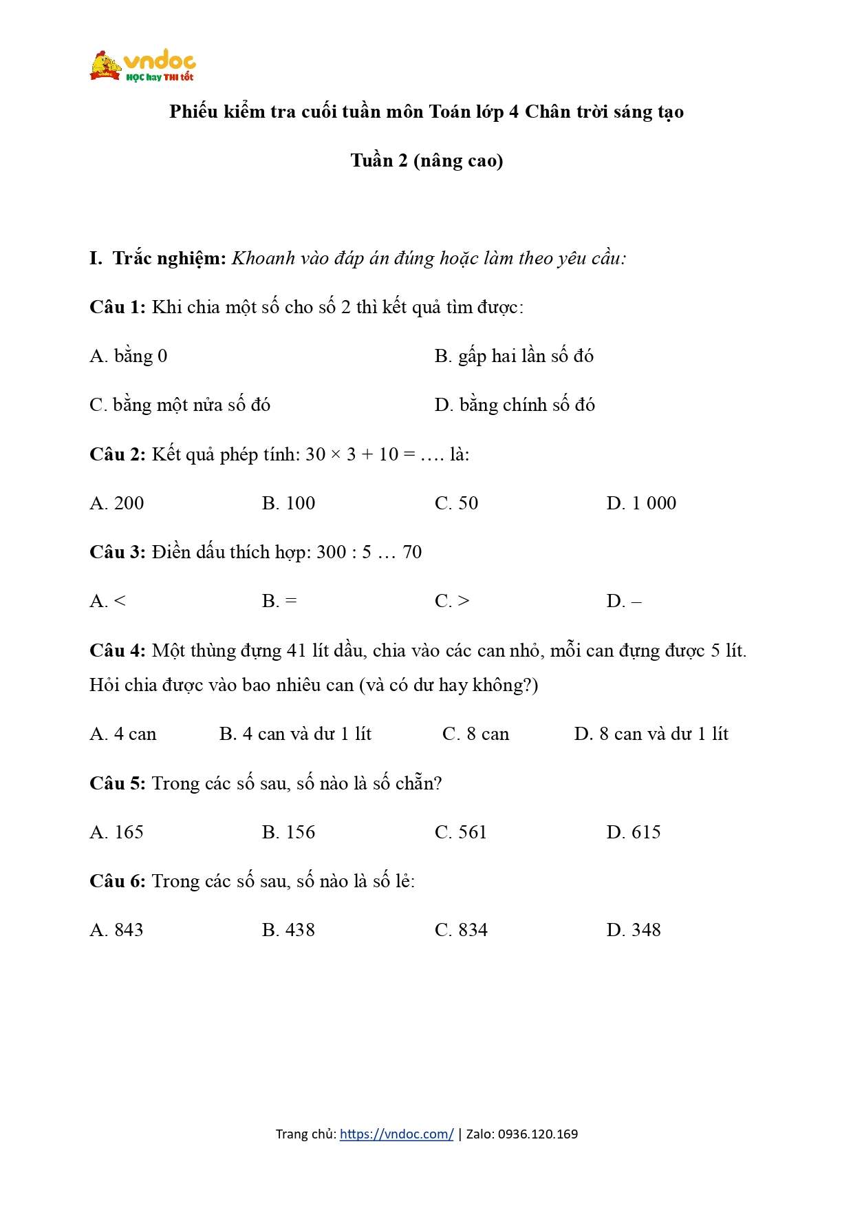 phieu kiem tra cuoi tuan 2 mon toan lop 4 ctst h1*624068