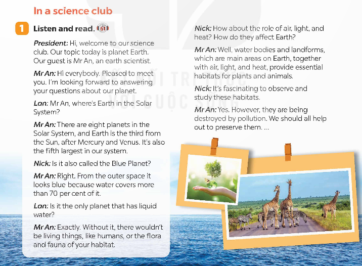 Tiếng Anh 9 Global Success Unit 10 Gettting Started