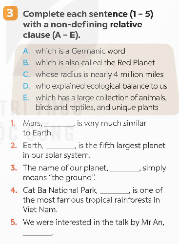 Tiếng Anh 9 Global Success Unit 10 A Closer Look 2