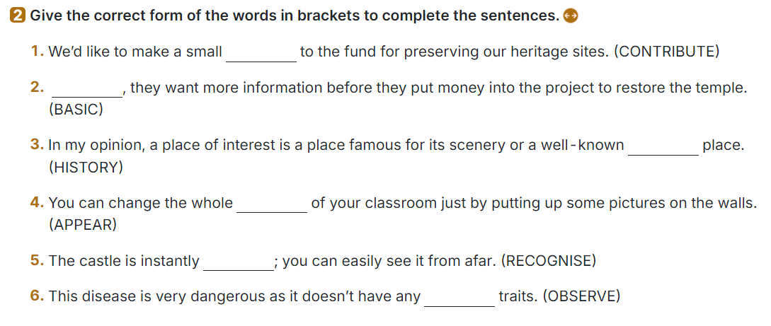 Sách bài tập Tiếng Anh 9 Global Success Unit 4 Vocabulary & Grammar