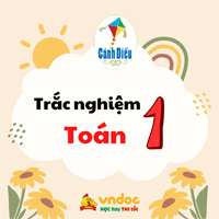 Trắc nghiệm Toán lớp 1 sách Cánh Diều