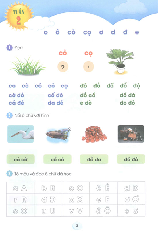 Phiếu bài tập cuối tuần môn Tiếng Việt 1 sách Cánh diều