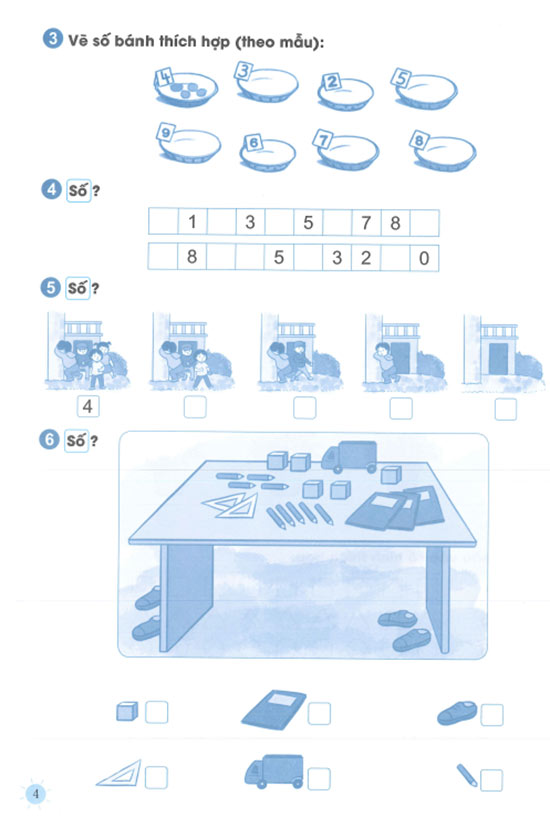 Phiếu bài tập cuối tuần môn Toán 1 sách Cánh diều