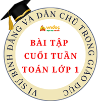 Bài tập cuối tuần Toán lớp 1 Vì sự bình đẳng và dân chủ - Tuần 5