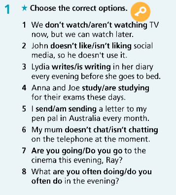 Tiếng Anh Right on 9 Grammar Bank Unit 1