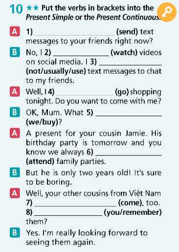 Tiếng Anh Right on 9 Grammar Bank Unit 1