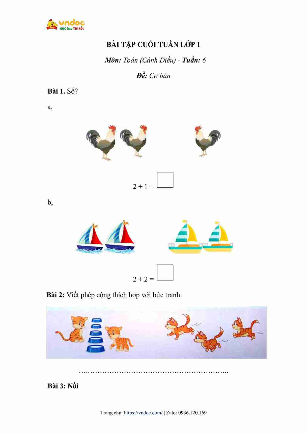 bai tap cuoi tuan toan lop 1 canh dieu tuan 6 hinh anh 0 1*632652