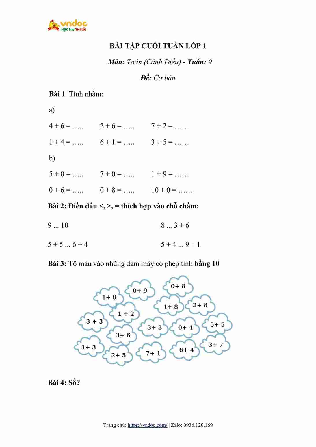 bai tap cuoi tuan toan lop 1 canh dieu tuan 9 hinh anh 0 1*634714