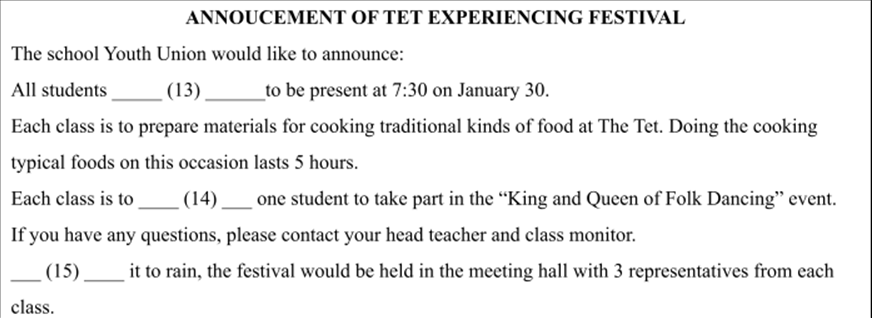 Đề thi giữa kì 1 Tiếng Anh 11 Global Success - Đề số 5